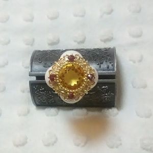🔥 Rhapsody ring in 14k yg and gems